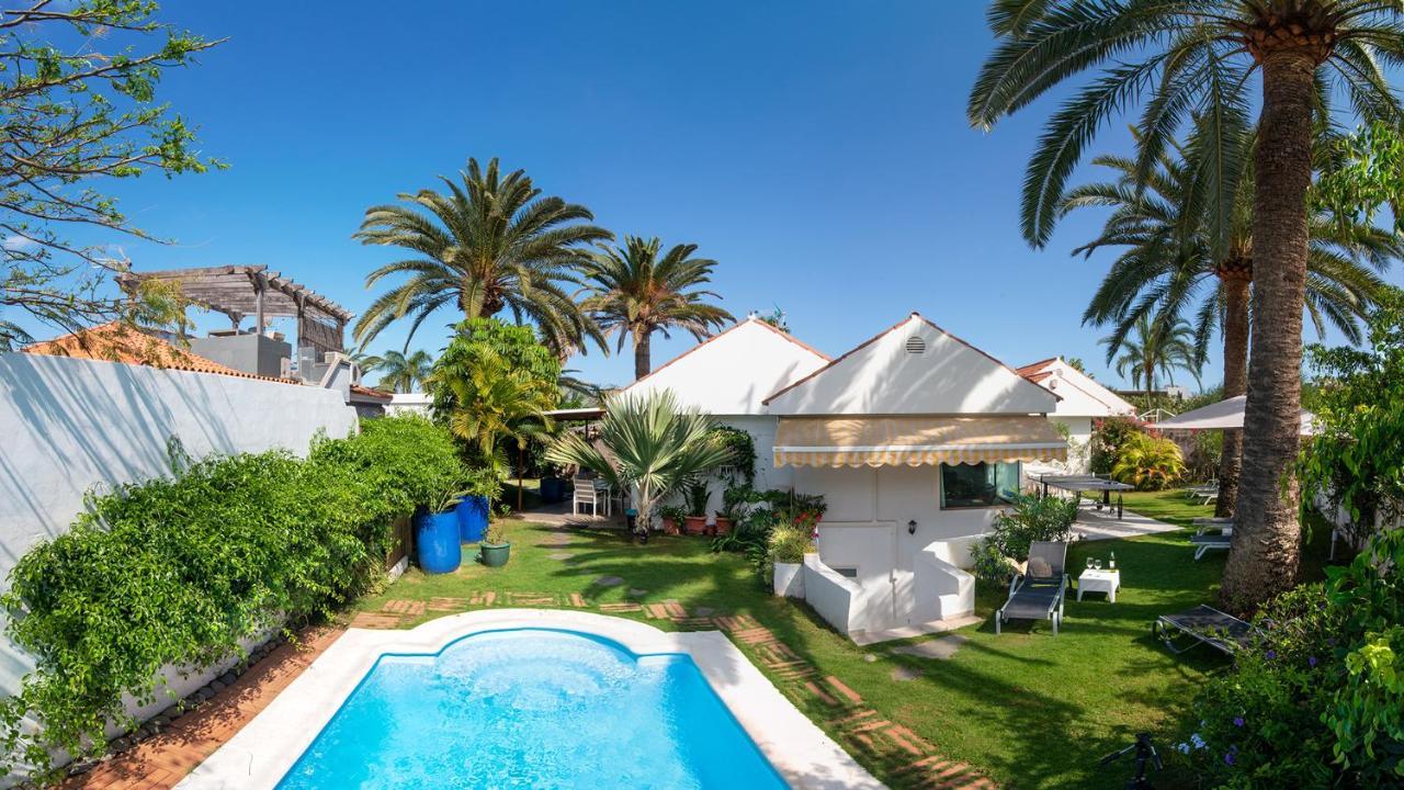 La Villa Calypso - Vivienda Vacacional Con Piscina Privada Maspalomas  Dış mekan fotoğraf